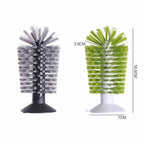 GlassClean Brush, Spazzola Bottiglia Multifunzionale per Pulizia Vetro e Olio