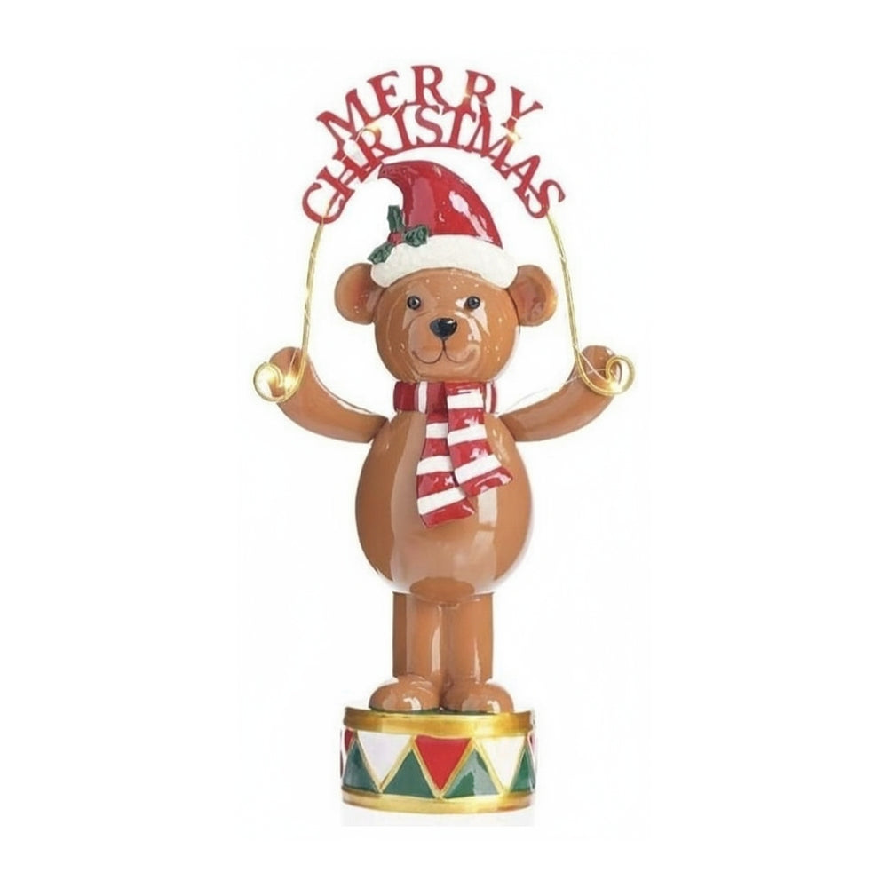 Addobbo Orsetto Natalizio Decorativo