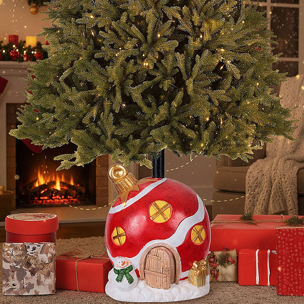Base Albero a Forma di Palla Natalizia