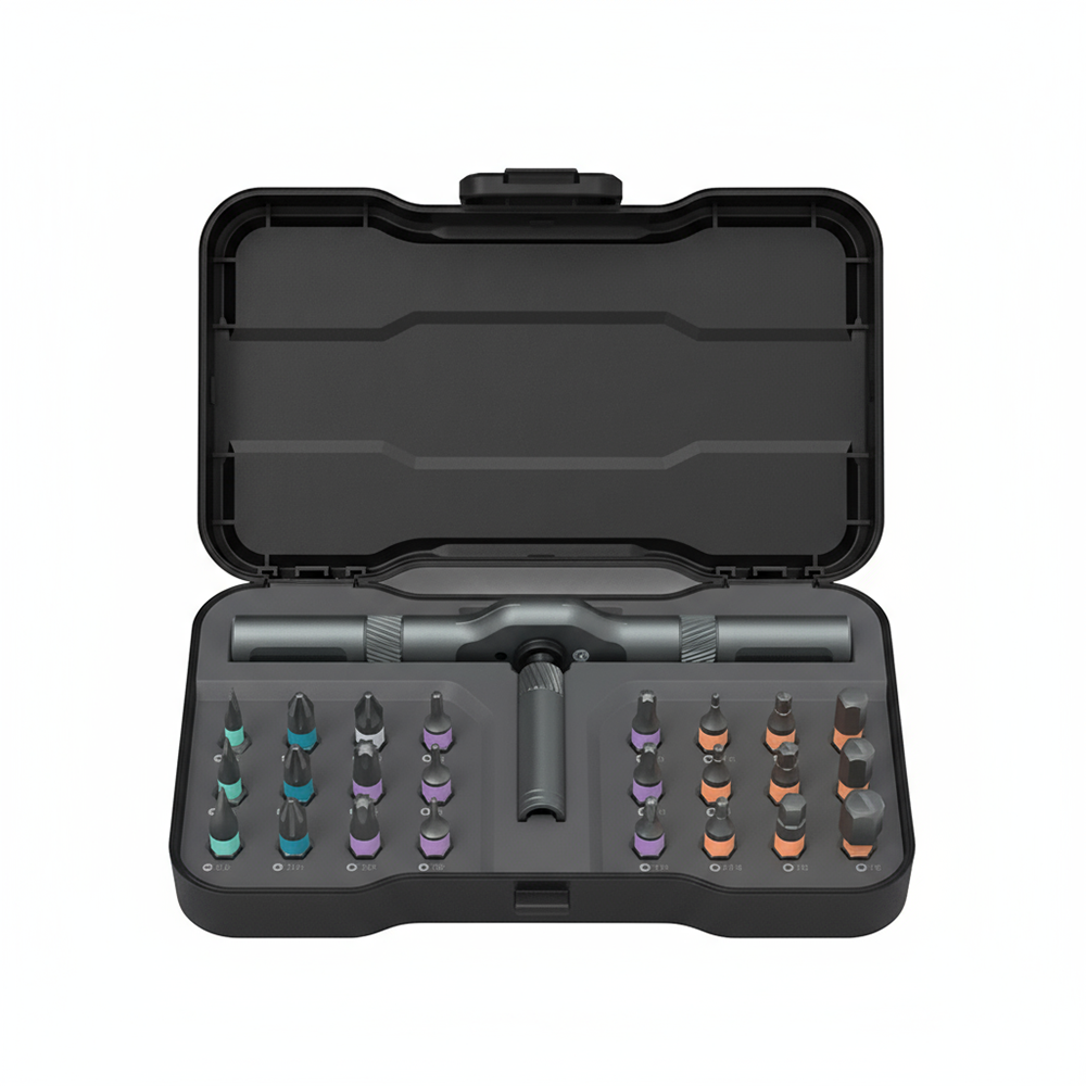 Set Cacciaviti Professionali 24 Punte con Chiave a Cricchetto