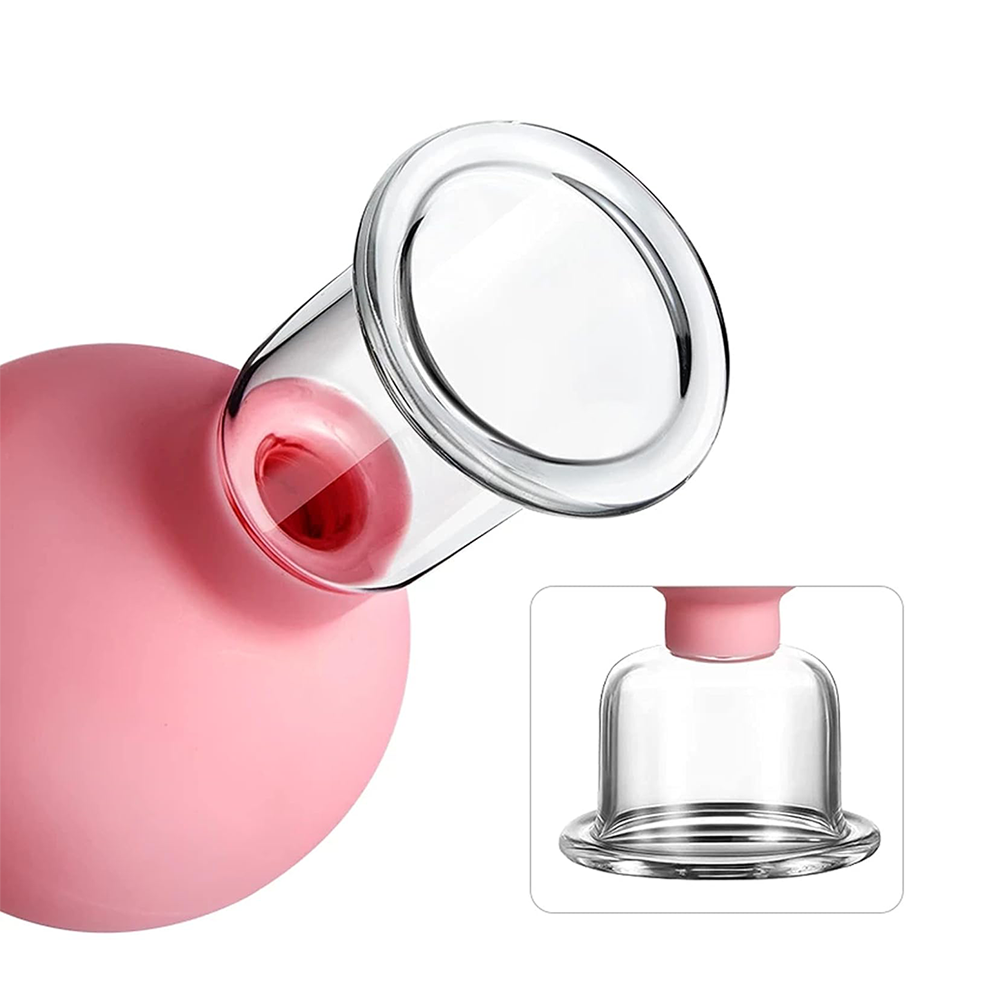 Coppette in Silicone e Vetro per Massaggio e Terapia 4 Pezzi
