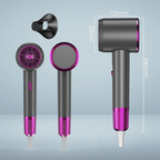 Asciugacapelli Ioni Negativi 2000W Portatile e con Ugello Staccabile