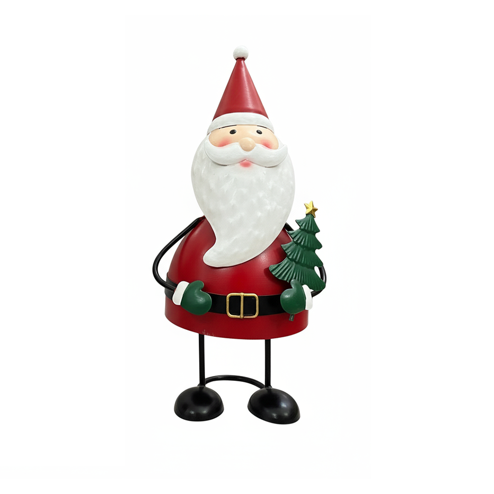 Decorazioni Natalizie in Latta Renna e Babbo natale