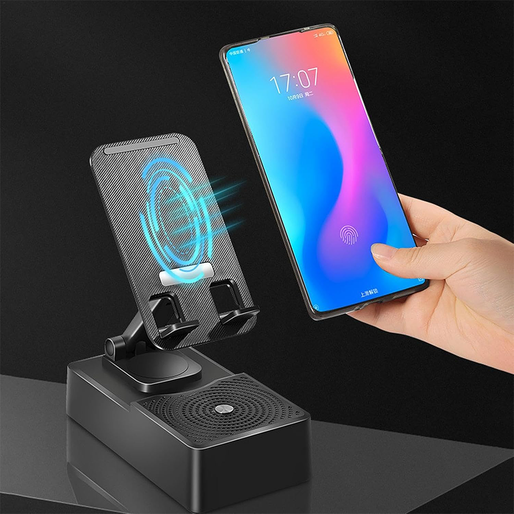 Supporto Cellulare con Altoparlante Bluetooth Integrato