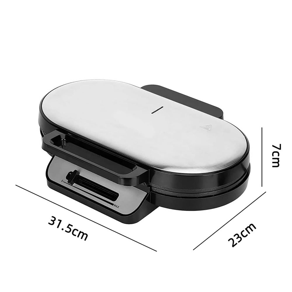 Piastra Elettrica per Waffle con Superficie Anti-aderente