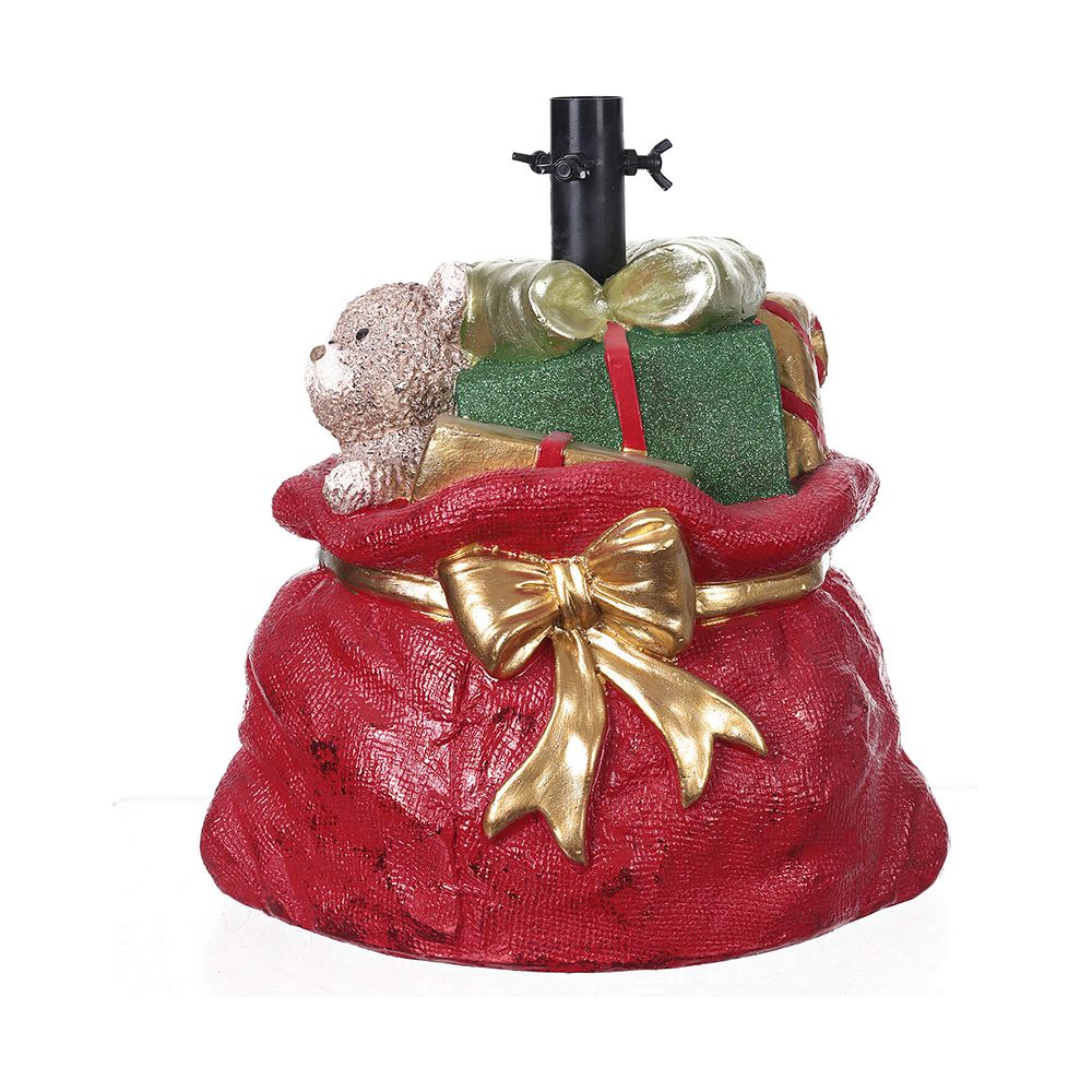 Base Albero Sacco Rosso con Regali