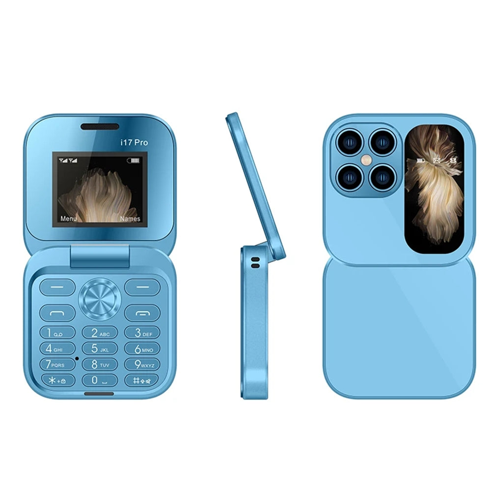 i17Pro Flip Phone, Telefono Pieghevole Dual SIM