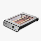 Tostapane Orizzontale in Acciaio Inox 600W con Timer e 6 Livelli di Tostatura