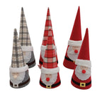 Cono Decorativo Babbo Natale in Tessuto